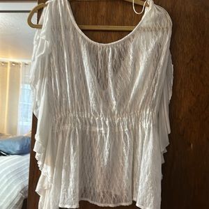 Free people white lace top
